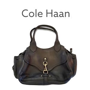 Cole Haan black pebbled leather Shoulder bag GUC